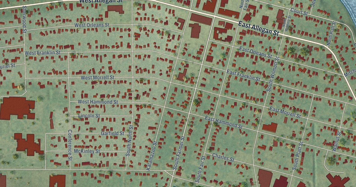 Map of Otsego City, Michigan in 2026