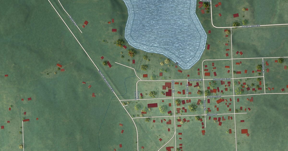 Map of Otter Lake, Michigan in 2026