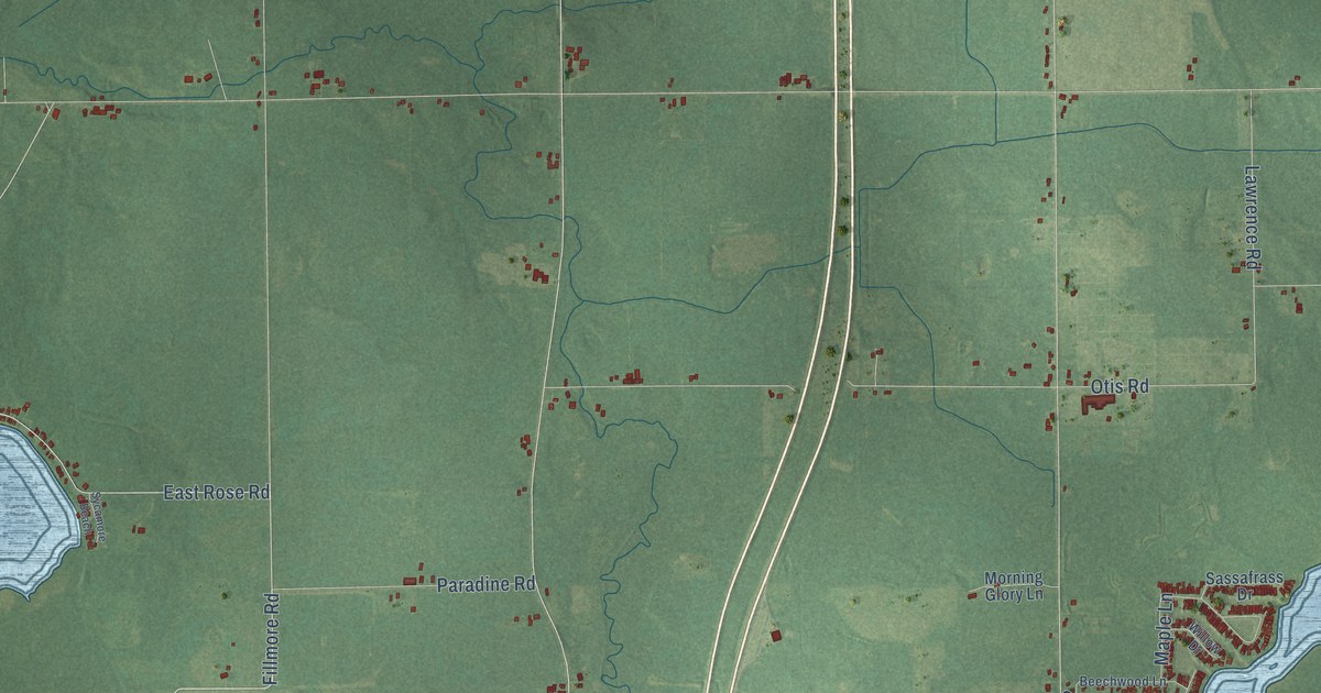 Map of Ovid, Branch County, Michigan in 2026