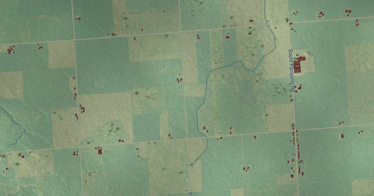 Map of Paris, Michigan in 2026