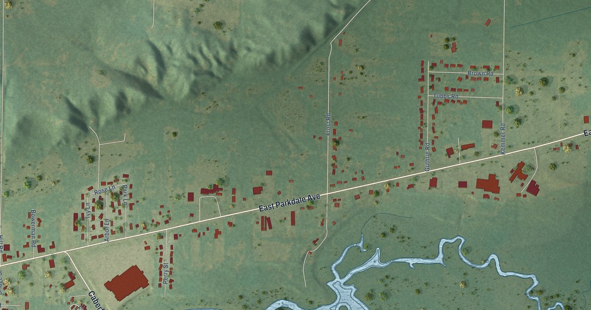 Map of Parkdale, Michigan in 2026
