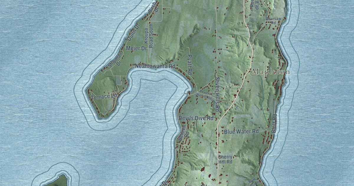 Map of Peninsula, Michigan in 2026