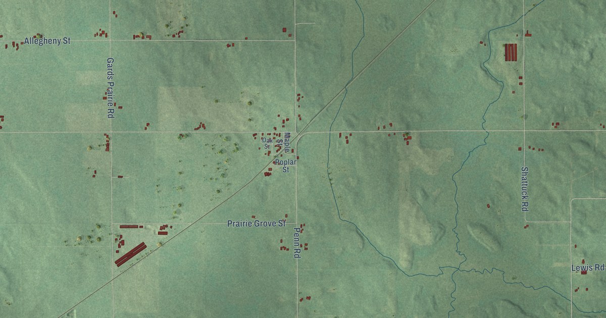 Map of Penn, Michigan in 2026