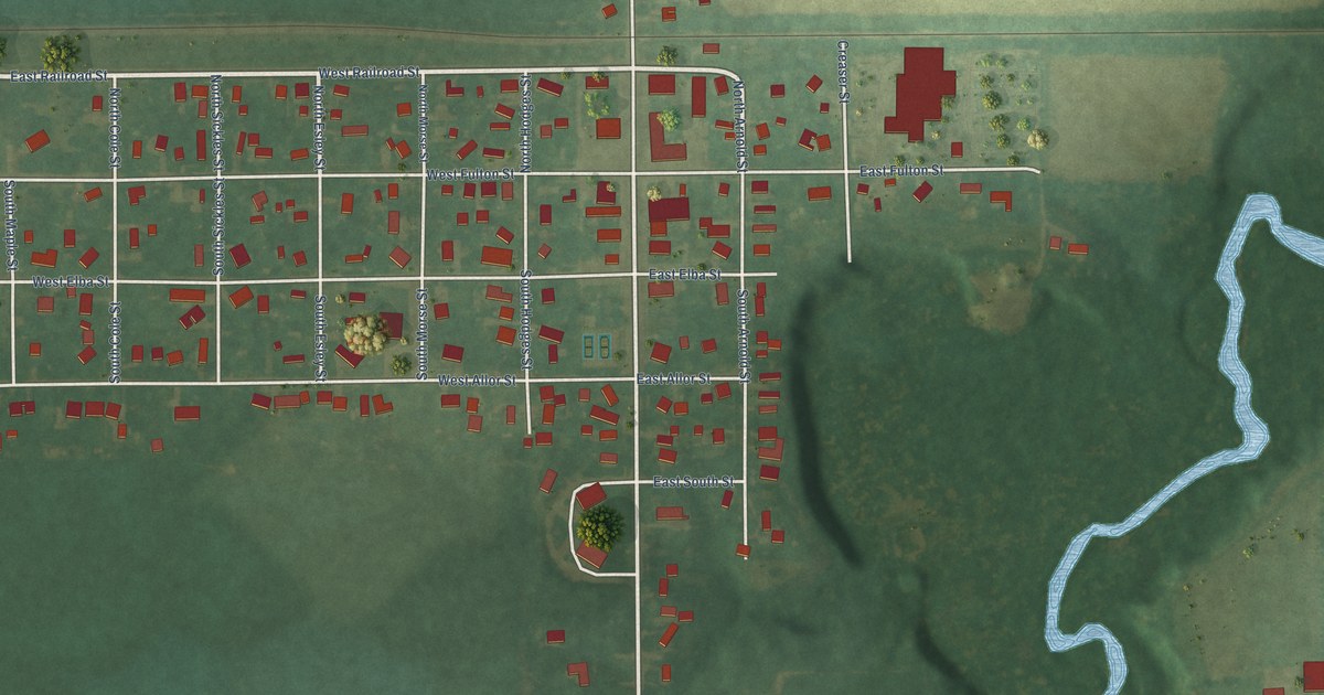 Map of Perrinton, Michigan in 2026