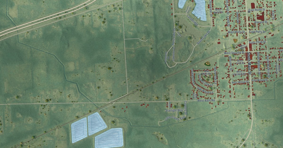 Map of Perry City, Michigan in 2026