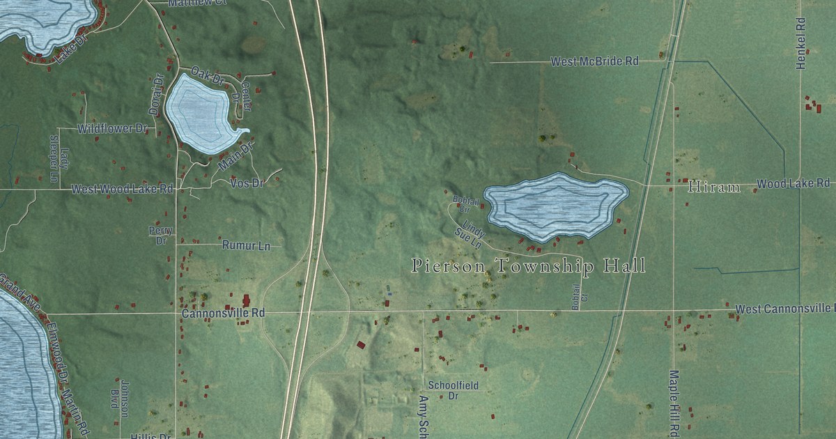 Map of Pierson Municipality, Michigan in 2026