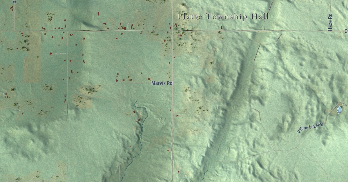 Map of Platte, Michigan in 2026