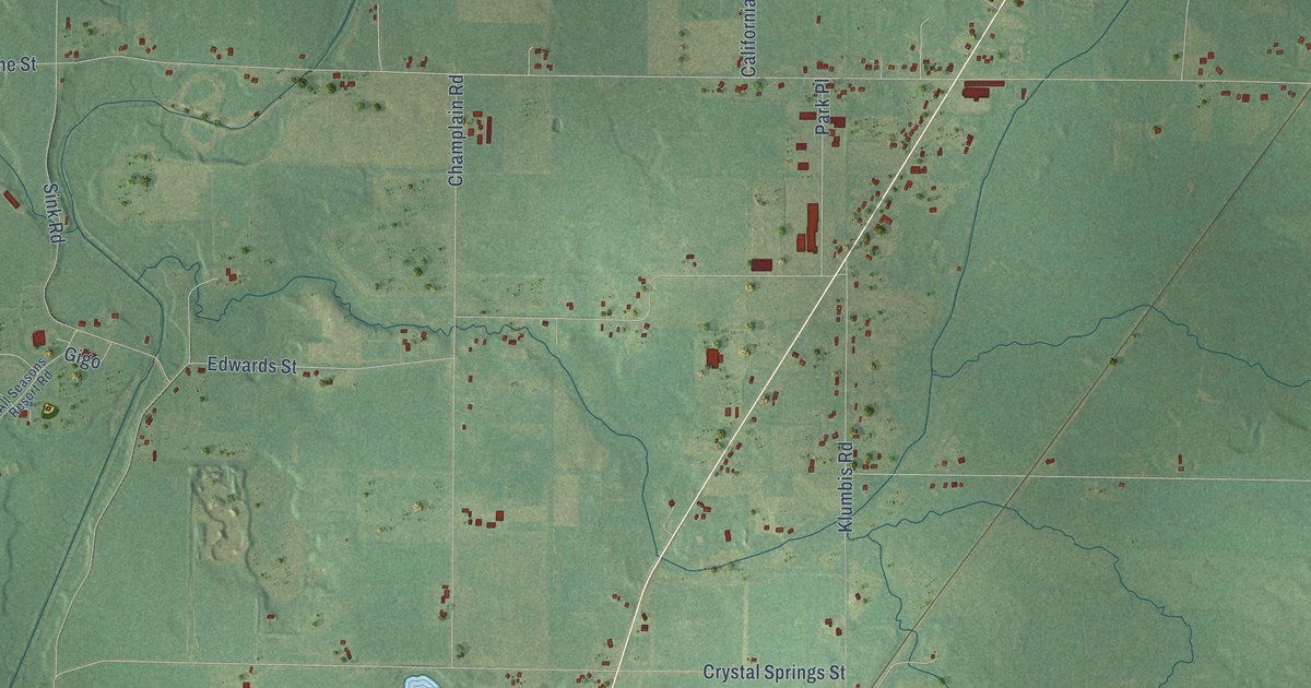 Map of Pokagon, Michigan in 2026