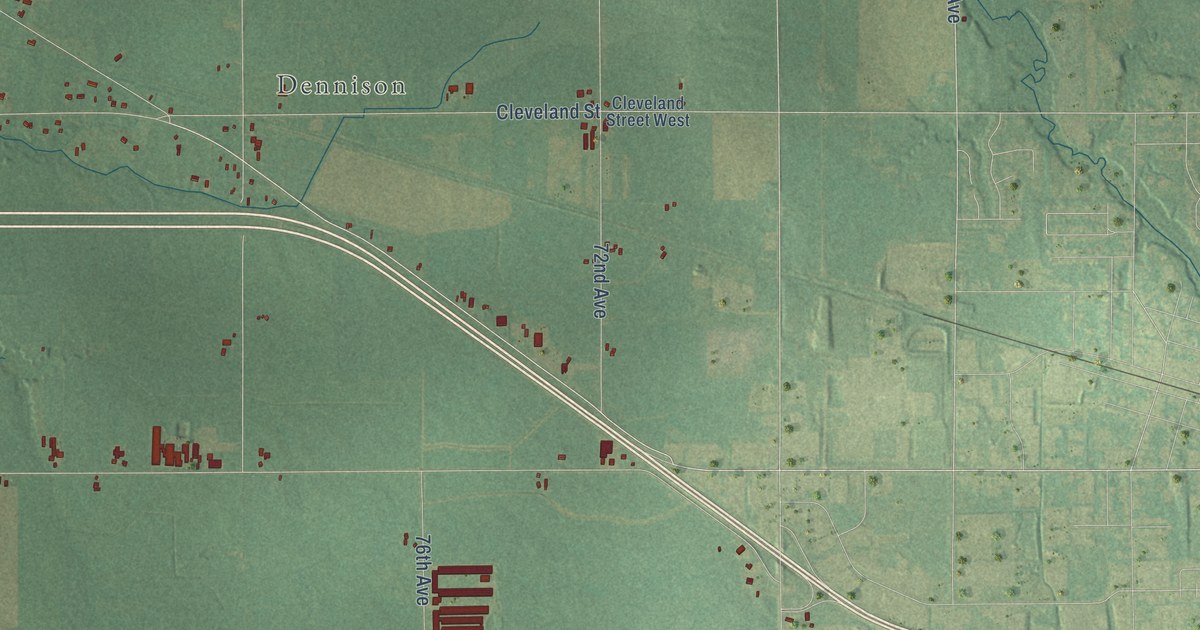 Map of Polkton, Michigan in 2026