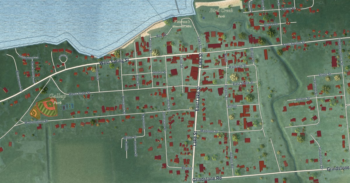 Map of Port Austin Village, Michigan in 2026