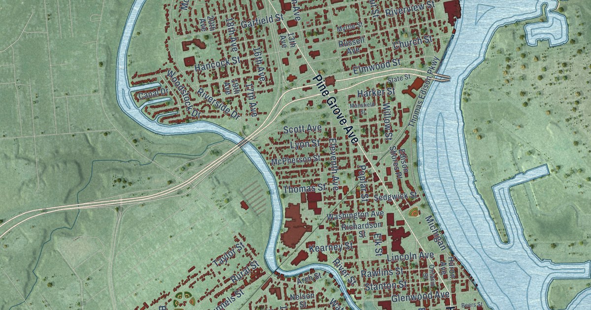 Map of Port Huron City, Michigan in 2026
