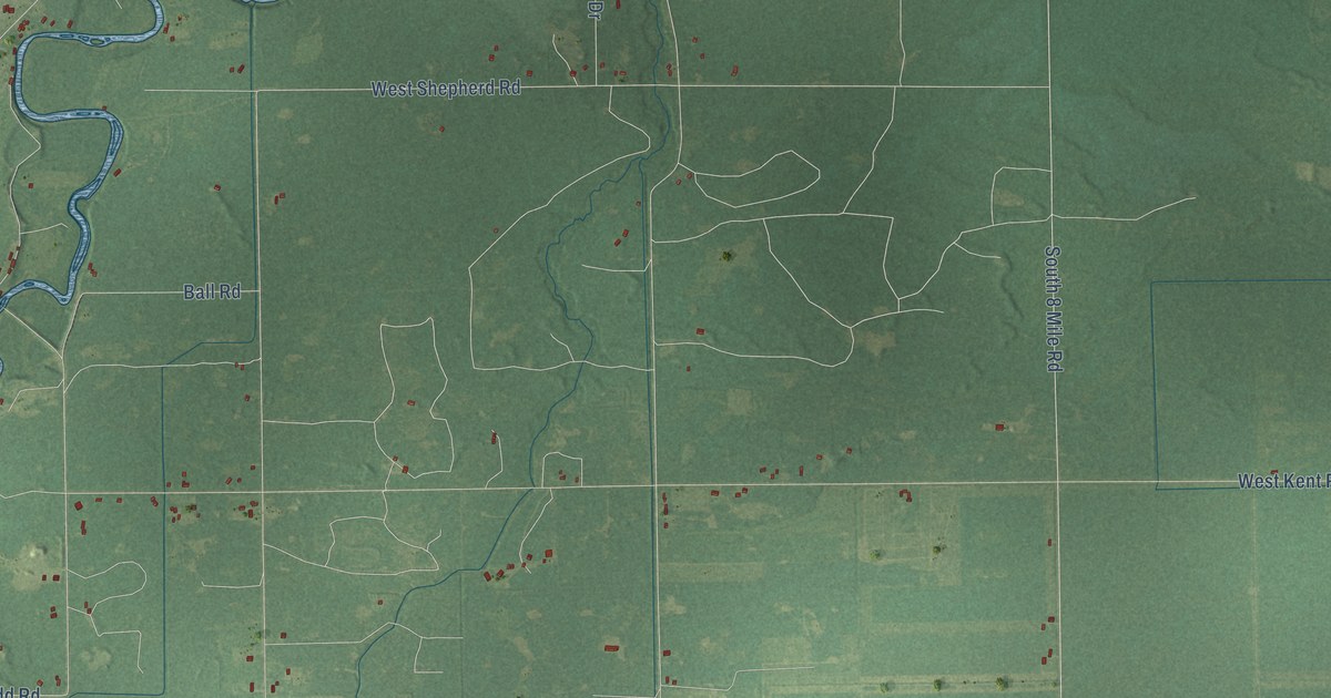Map of Porter, Midland County, Michigan in 2026