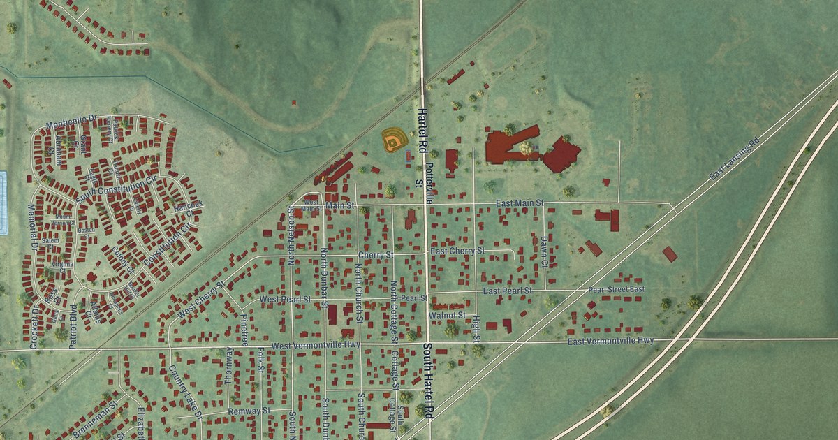 Map of Potterville, Michigan in 2026