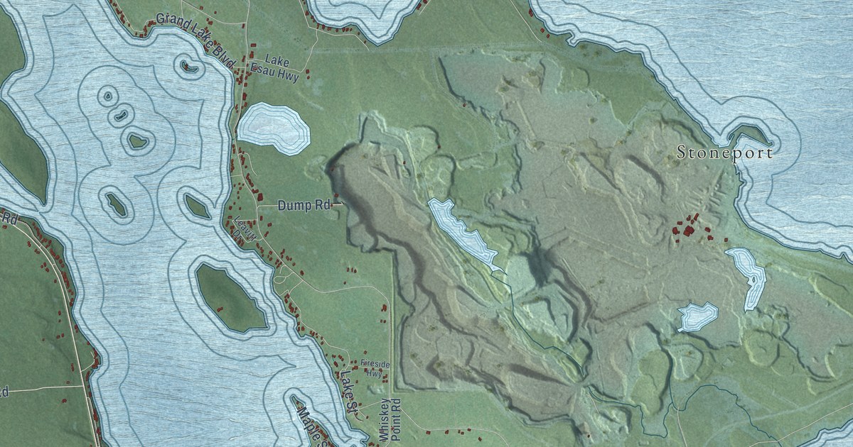 Map of Presque Isle, Michigan in 2026