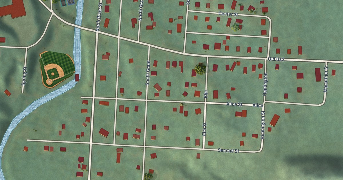 Map of Ramsay, Michigan in 2026