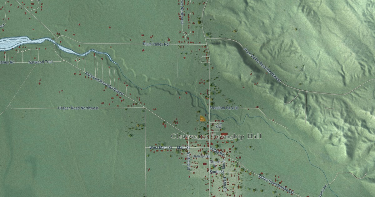 Map of Rapid City, Michigan in 2026