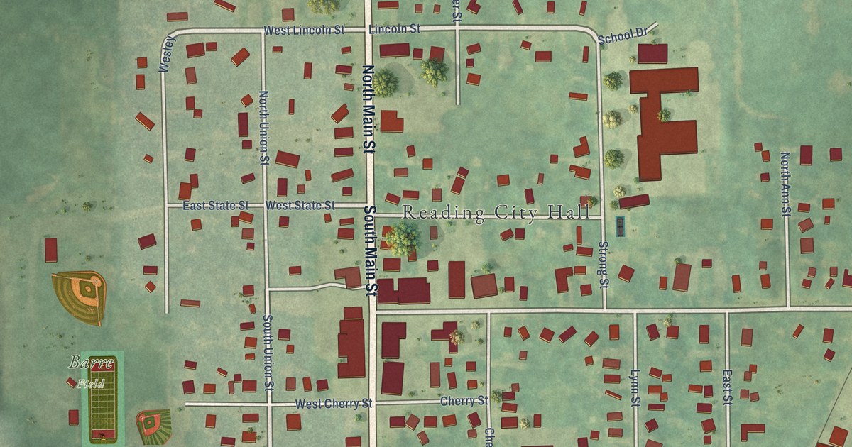 Map of Reading City, Michigan in 2026
