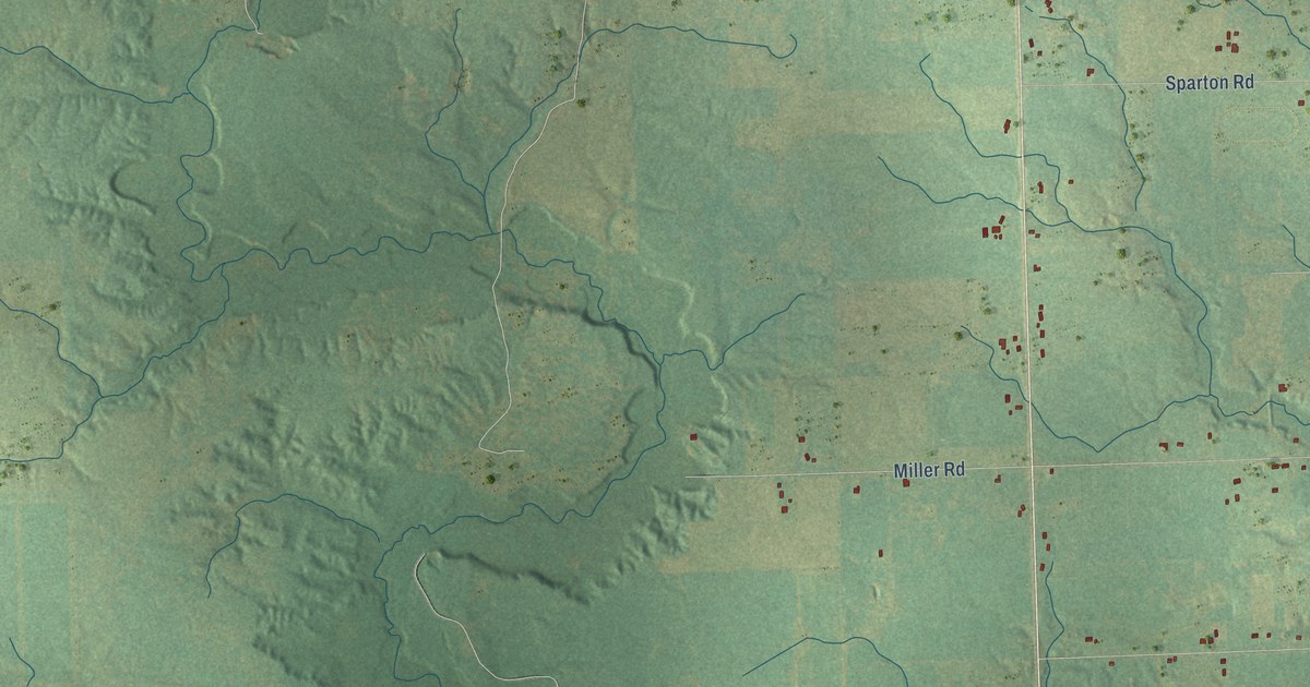 Map of Reno, Michigan in 2026