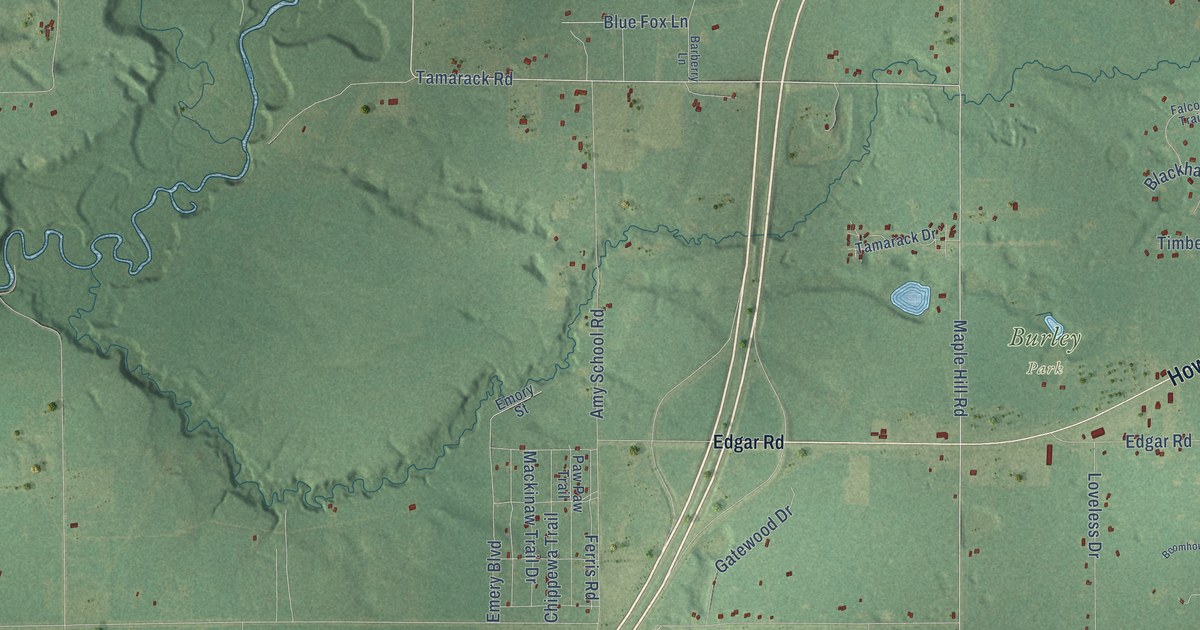 Map of Reynolds, Michigan in 2026