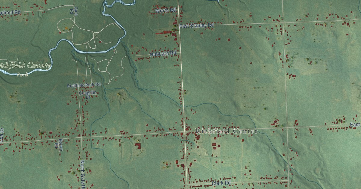 Map of Richfield, Genesee County, Michigan in 2026