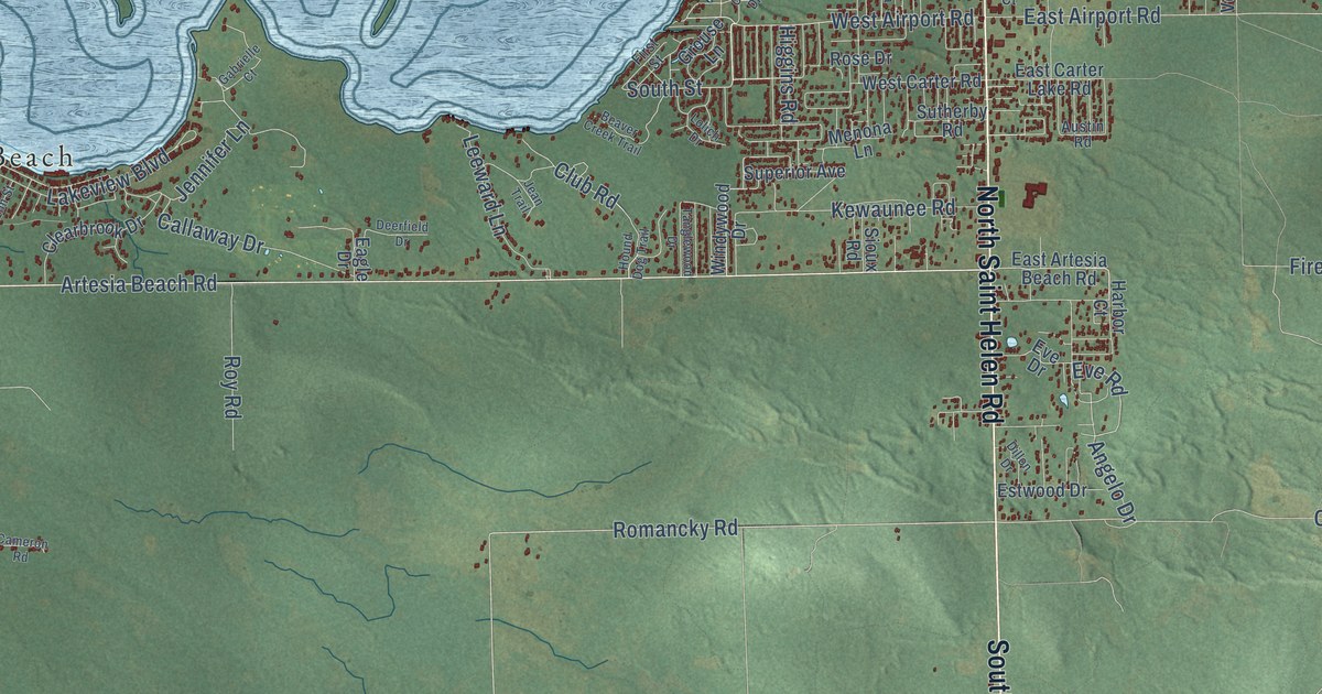 Map of Richfield, Roscommon County, Michigan in 2026