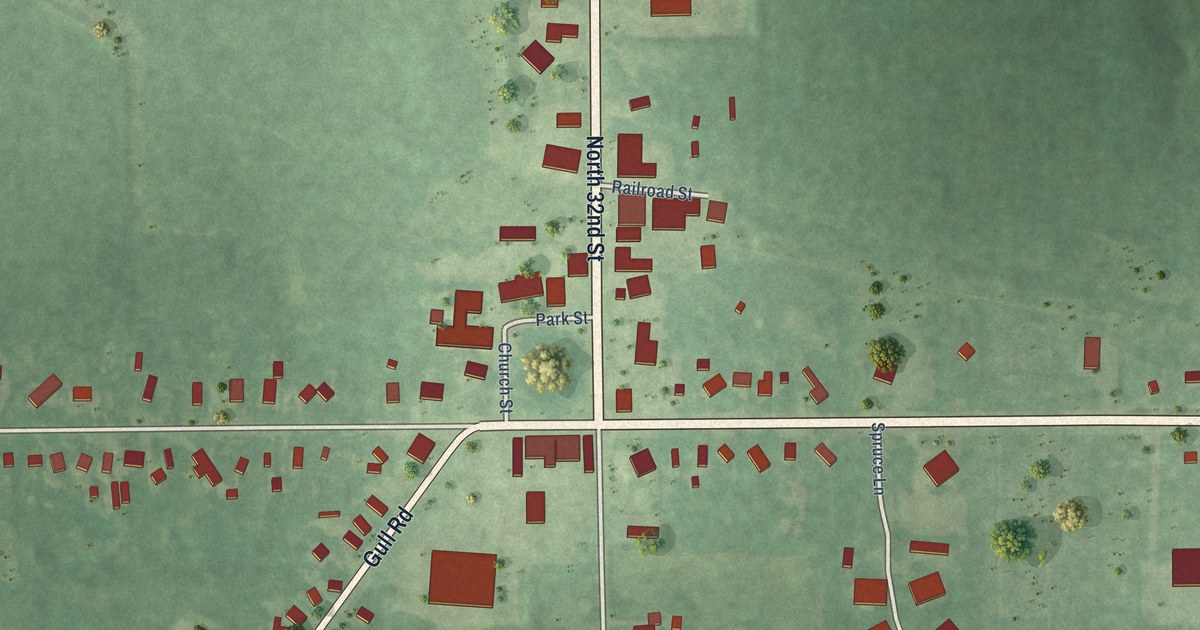 Map of Richland Village, Kalamazoo County, Michigan in 2026