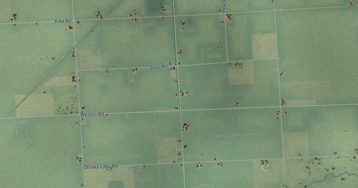 Map of Riga, Michigan in 2026