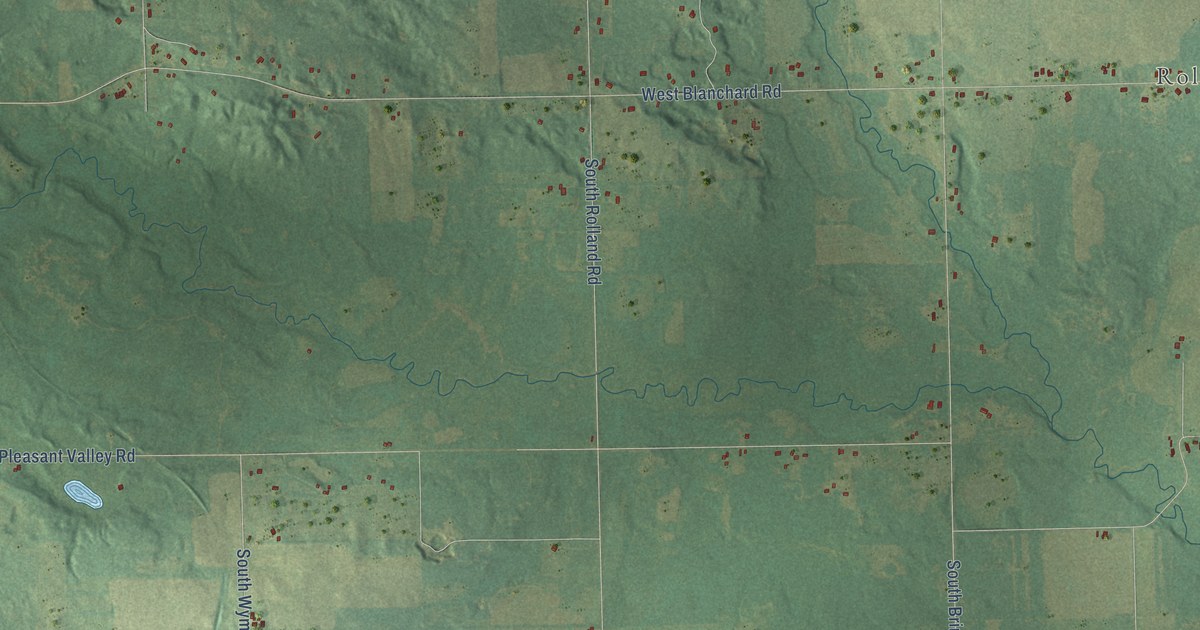 Map of Rolland, Michigan in 2026
