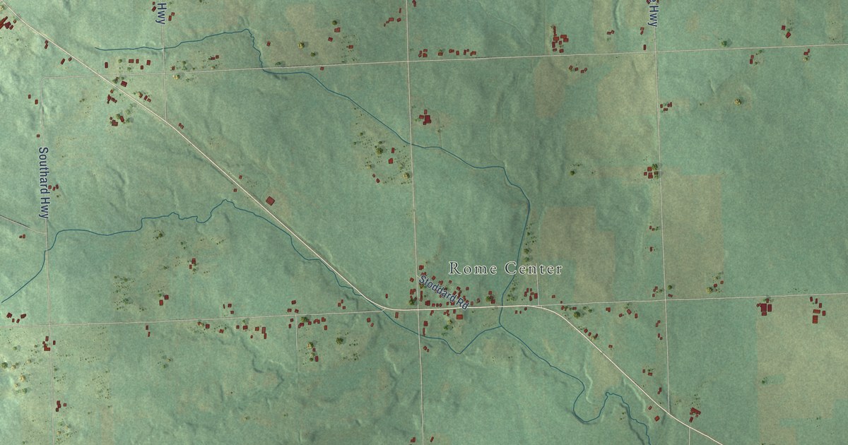 Map of Rome, Michigan in 2026