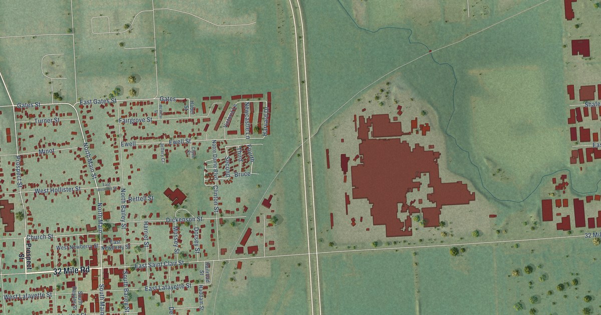 Map of Romeo, Michigan in 2026