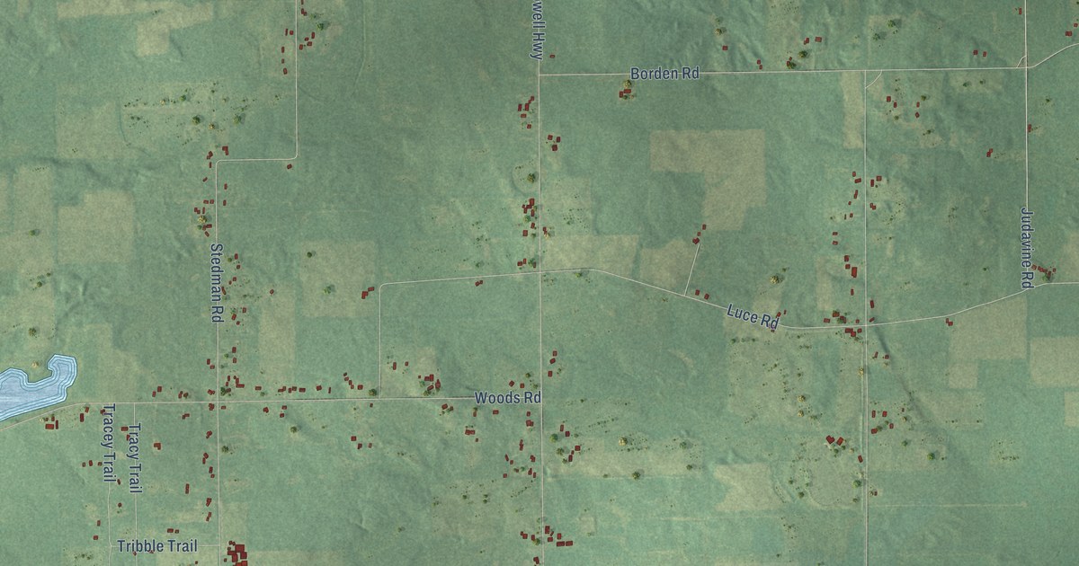Map of Ronald, Michigan in 2026