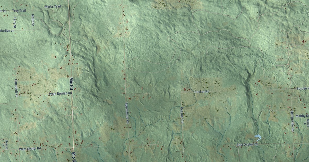 Map of Rose, Ogemaw County, Michigan in 2026