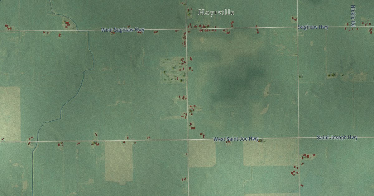 Map of Roxand, Michigan in 2026