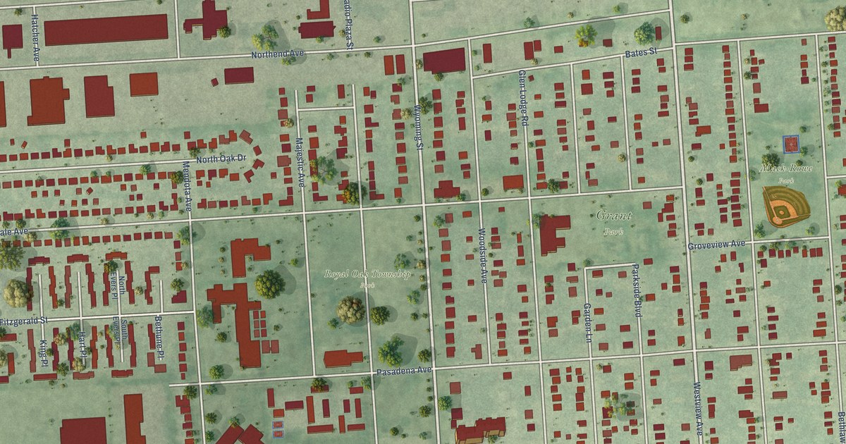 Map of Royal Oak Municipality, Michigan in 2026