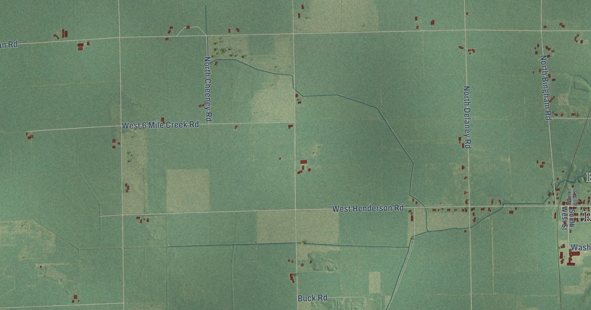 Map of Rush, Michigan in 2026