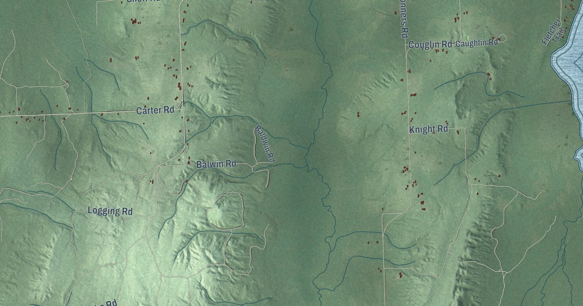 Map of Rust, Michigan in 2026