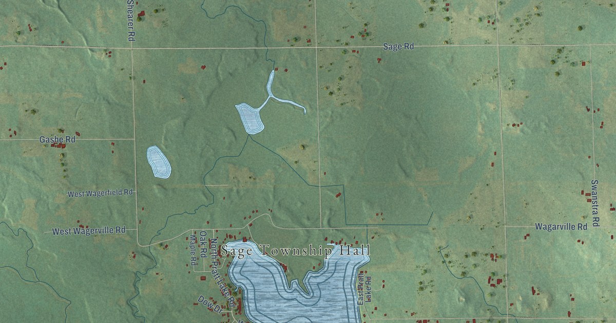 Map of Sage, Michigan in 2026