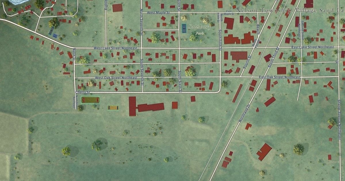 Map of Sand Lake, Michigan in 2026