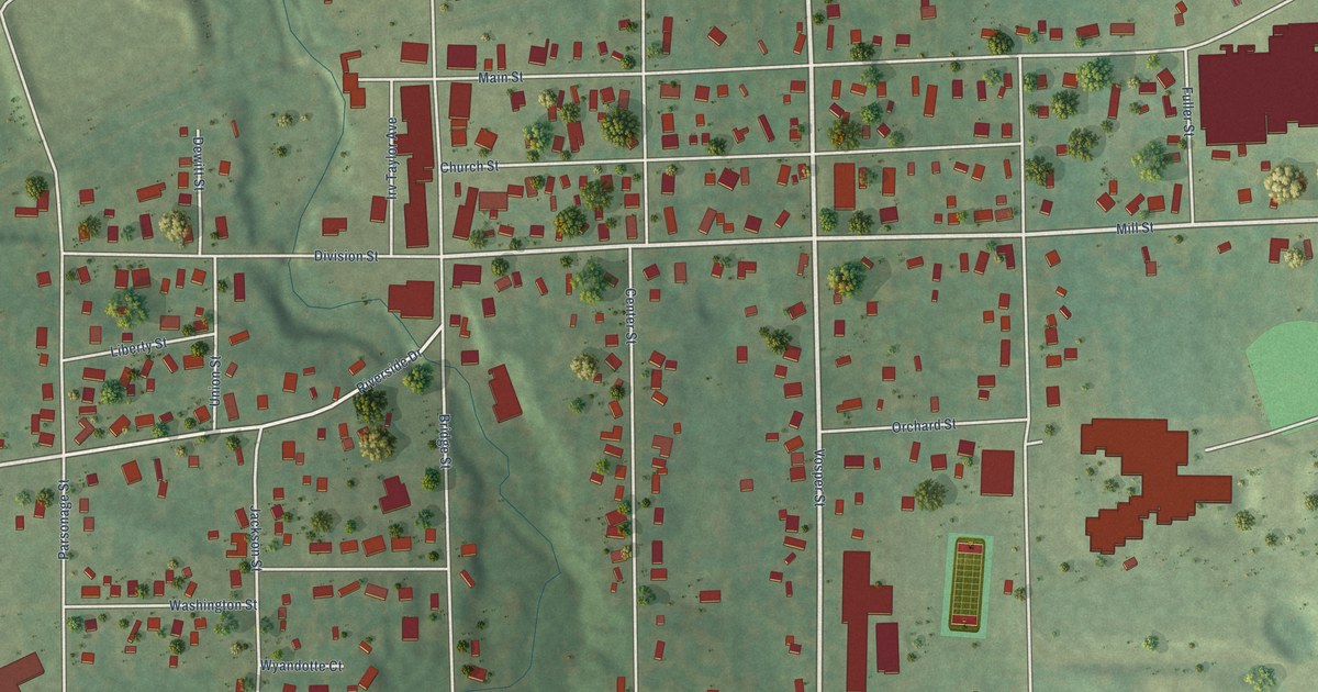 Map of Saranac, Michigan in 2026
