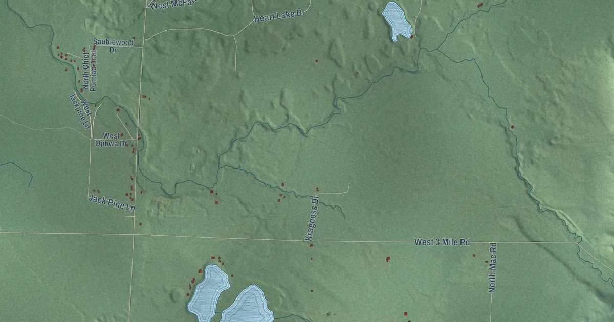 Map of Sauble, Michigan in 2026