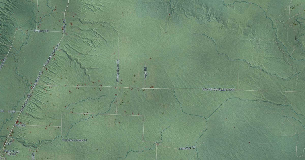 Map of Schoolcraft, Houghton County, Michigan in 2026