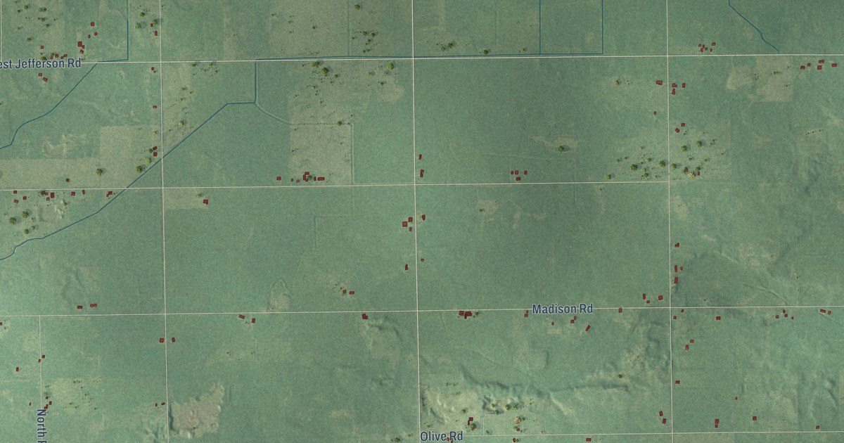 Map of Seville, Michigan in 2026