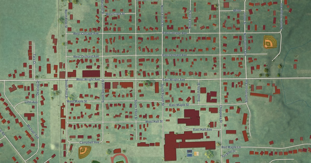 Map of Shepherd, Michigan in 2026