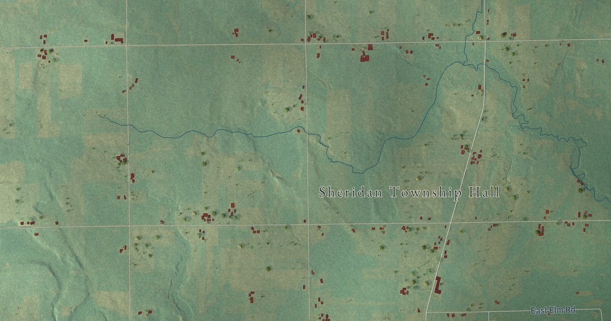 Map of Sheridan, Clare County, Michigan in 2026