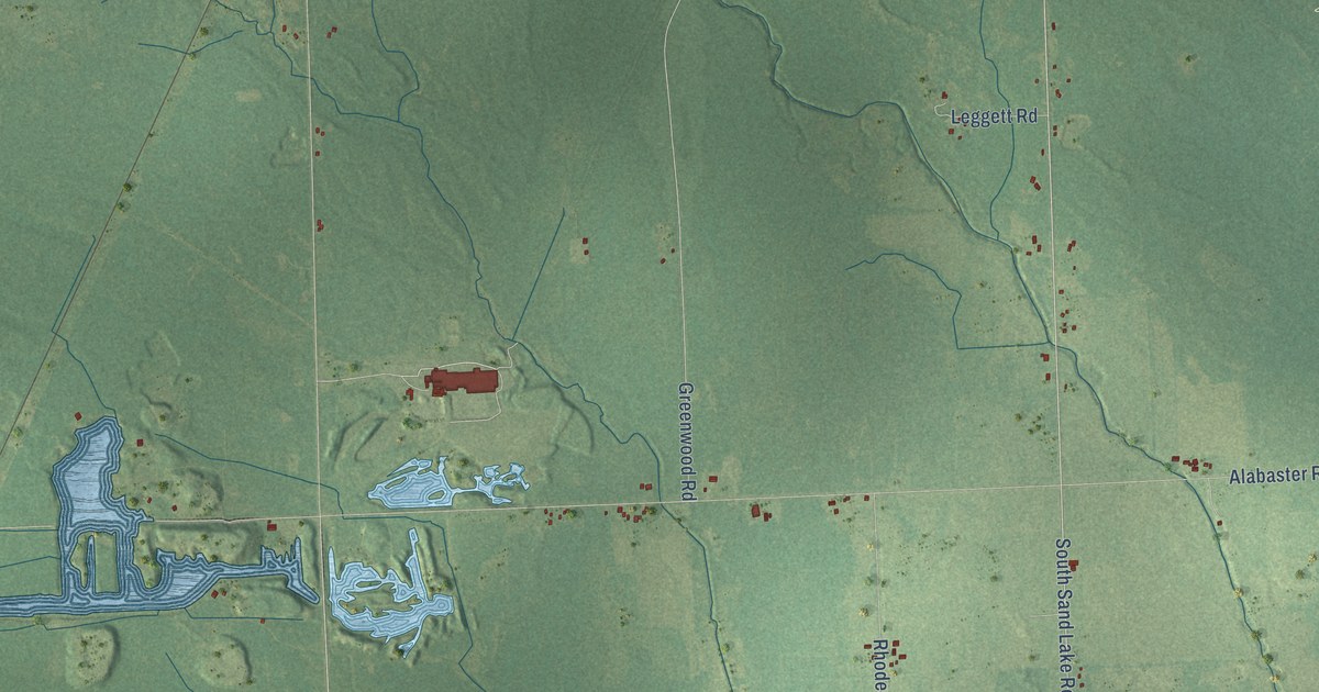 Map of Sherman, Iosco County, Michigan in 2026