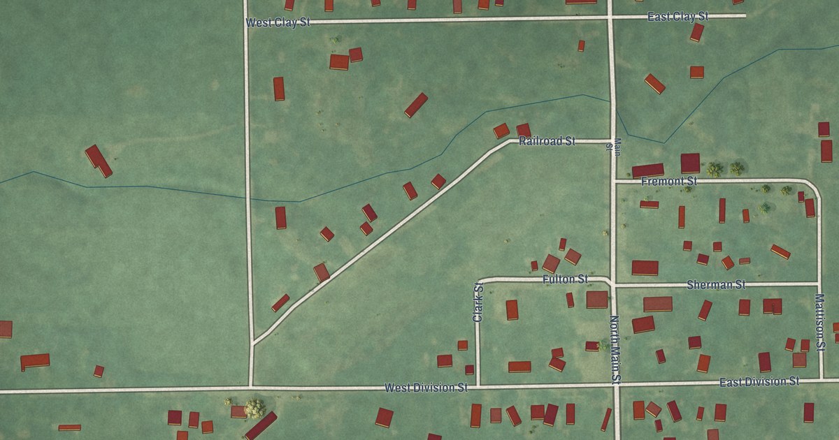 Map of Sherwood Village, Michigan in 2026