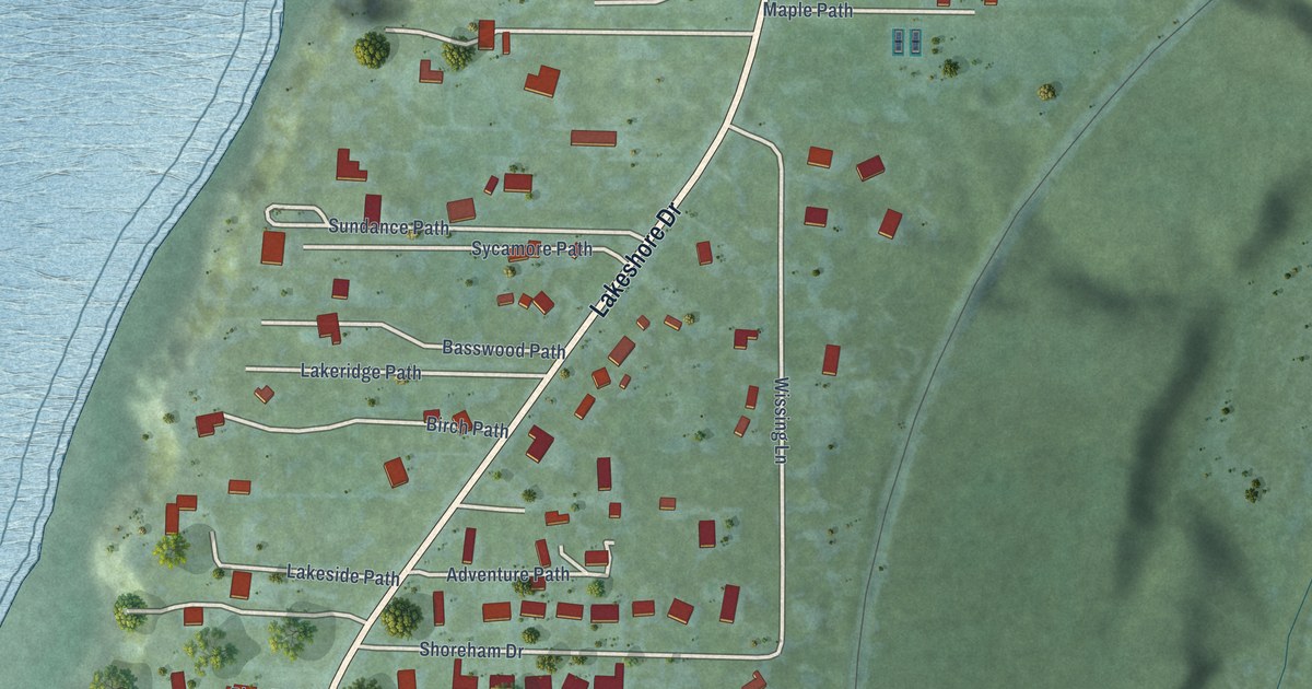 Map of Shoreham, Michigan in 2026