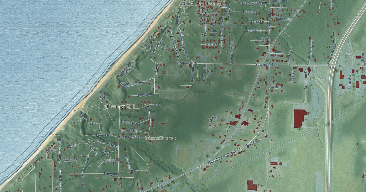 Map of Shorewood-Tower Hills-Harbert, Michigan in 2026