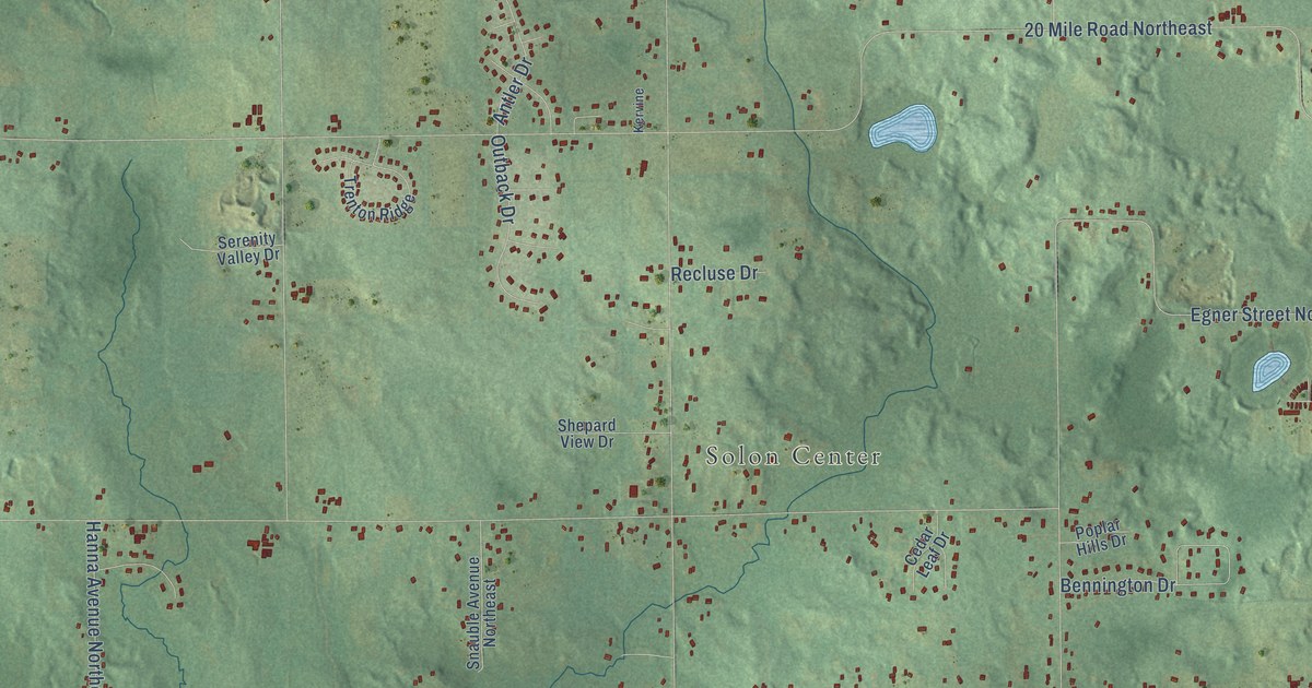 Map of Solon, Kent County, Michigan in 2026