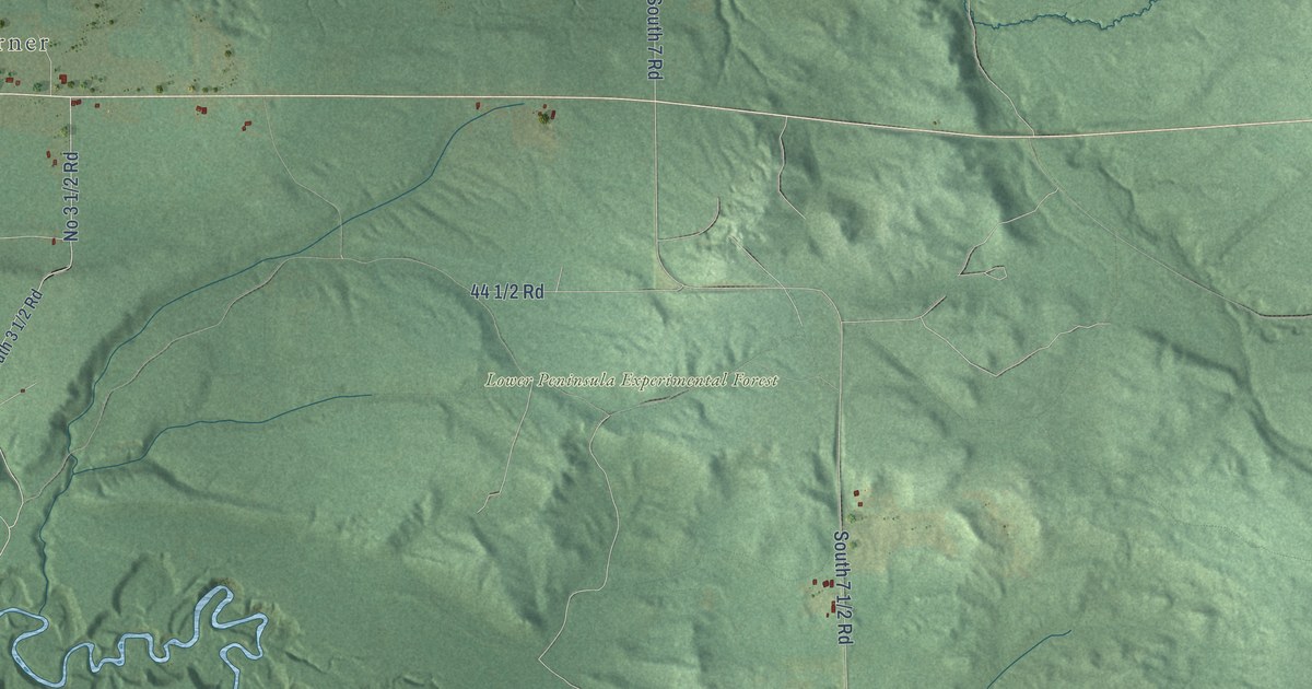 Map of South Branch, Wexford County, Michigan in 2026